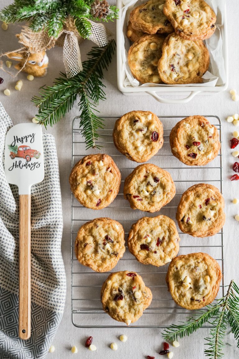 White Chocolate and Cranberry Cookies With Orange Zest