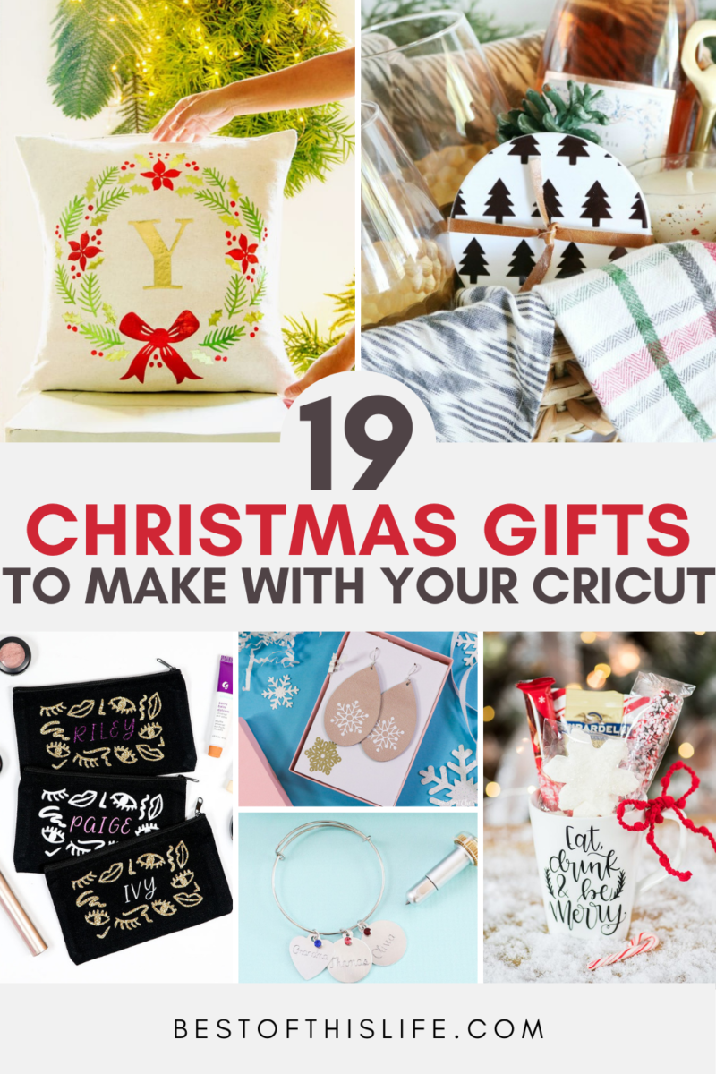 19 Homemade Christmas Gifts You Can Make with Your Cricut