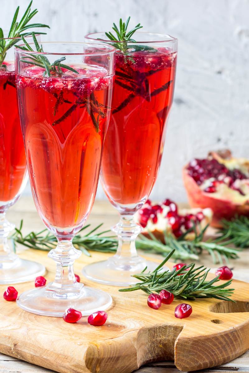 Festive Pomegranate Rosemary Cocktail