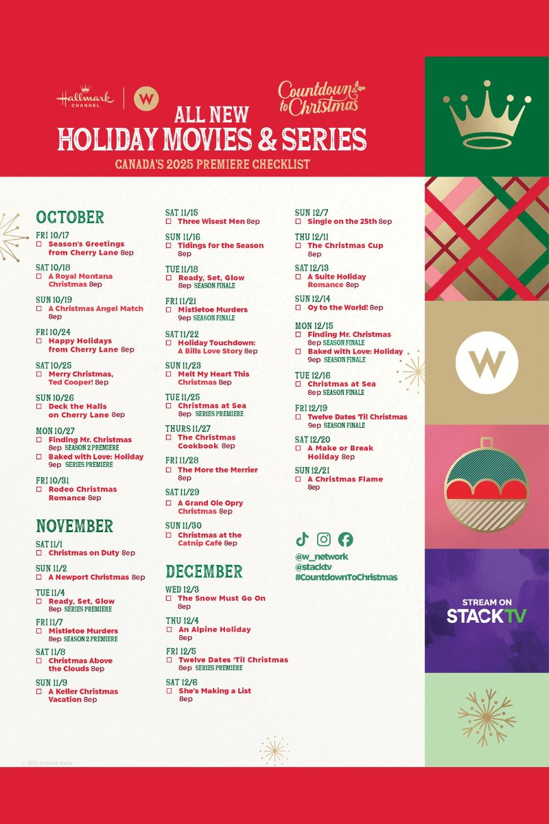 Hallmark Channel’s Countdown to Christmas on W Network